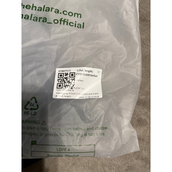 Halara NWT Size Large Full Length Blue High Waisted Butt Lifting Pocket Leggings - Picture 5 of 5